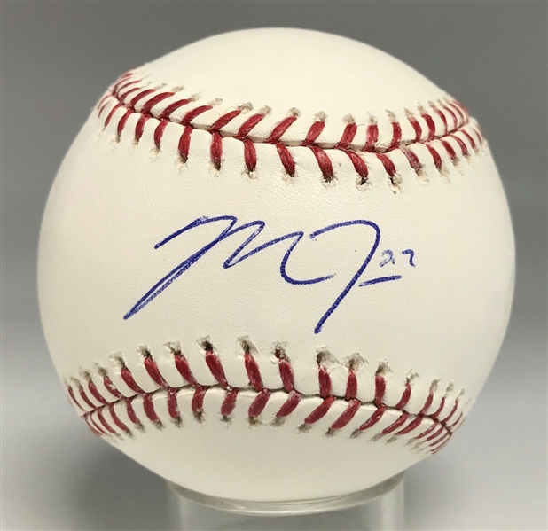Mike Trout Near-Mint Rookie Year Signed OAL Selig Baseball (MLB)