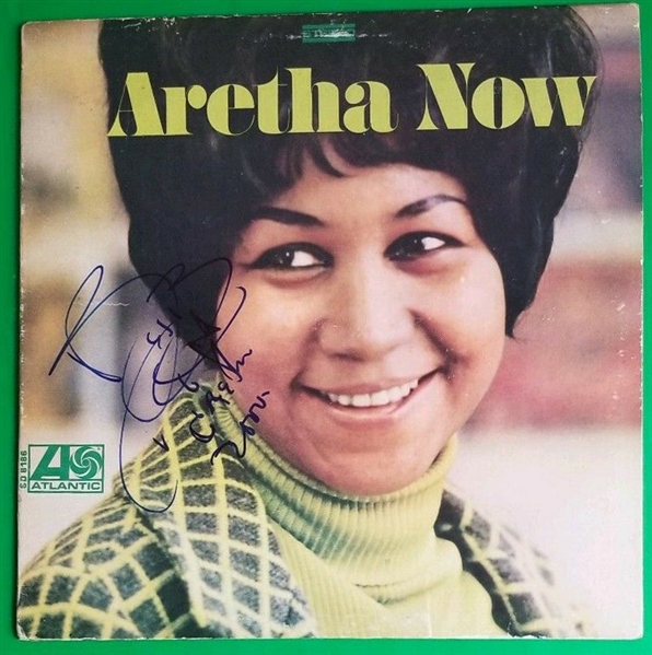 Aretha Franklin Signed "Aretha Now" Album (JSA)