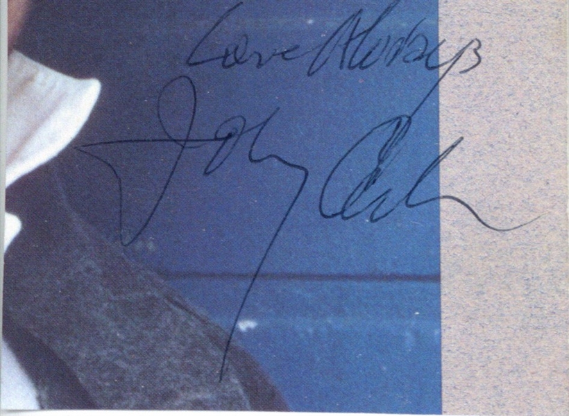 Johnny Cash Signed 3" x 4" Album Page (Beckett/BAS)