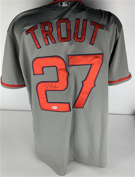 Mike Trout Signed Los Angeles Angels Jersey (Beckett/BAS)