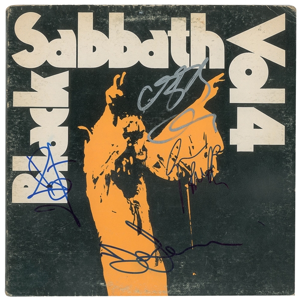 Black Sabbath Group Signed "Vol 4" Album w/ All Four Members! (Beckett/BAS Guaranteed)