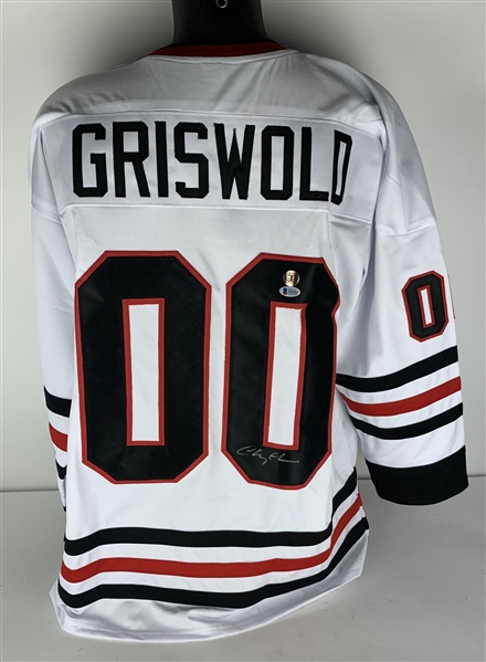 Chevy Chase Signed Griswold Hockey Jersey (Beckett/BAS)