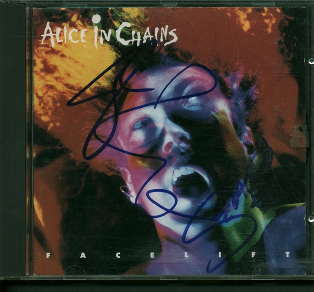 Alice In Chains Group Signed "Face Lift" CD w/ Layne Staley! (John Brennan Collection)(Beckett/BAS)