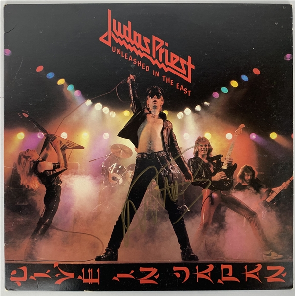 Rob Halford Signed Judas Priest "Unleashed in the East" Album (JSA)