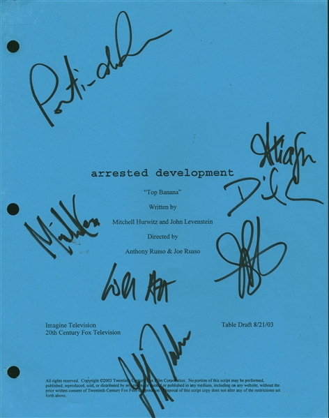 Arrested Development Cast Signed "Top Banana" Script w/ 7 Signatures! (Beckett/BAS Guaranteed)