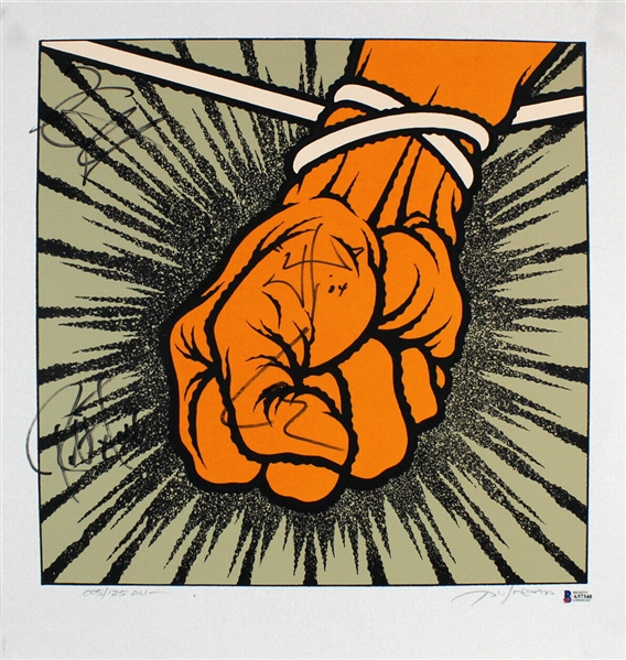 Metallica Group Signed Ltd. Ed. "St. Anger" Lithograph (Beckett/BAS)
