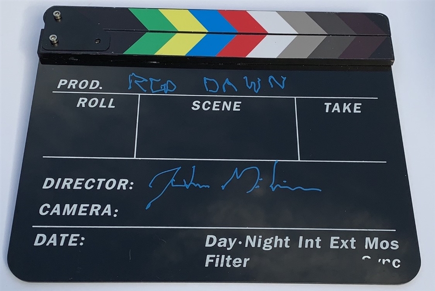 Director John Milius Signed Clapboard w/ "Red Dawn" Inscription (ACOA)
