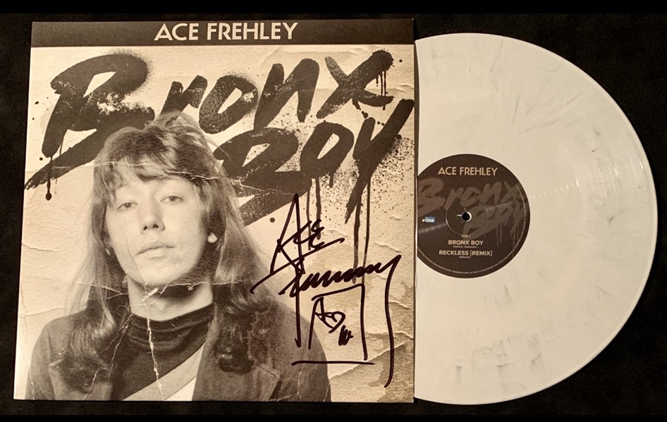 Ace Frehley Signed "Bronx Boy" Record Album (ACOA)