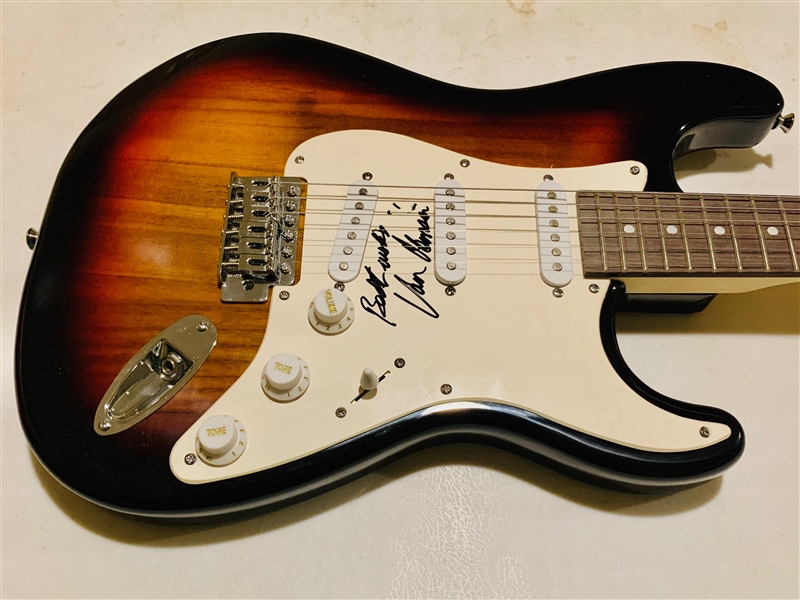 Van Morrison Signed Stratocaster Style Electric Guitar (John Brennan Collection)(Beckett/BAS Guaranteed)