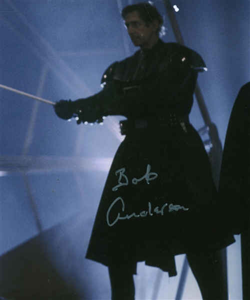 Bob Anderson Signed 8" x 10" Darth Vader Photograph (Beckett/BAS Guaranteed)