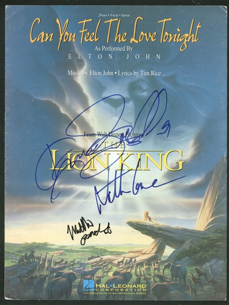 The Lion King Cast Signed Song Booklet w/ Broderick, Lane & Sabella! (Beckett/BAS)