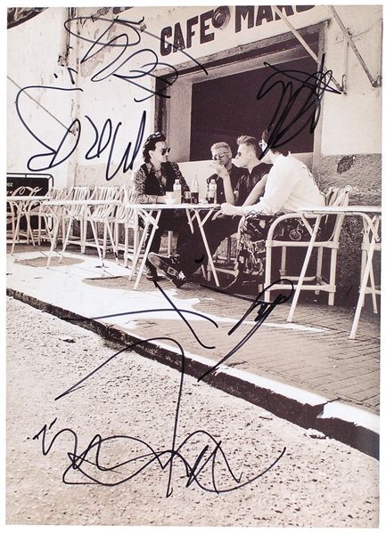 U2 Group Signed 1992 Song Book w/ Impressive Bono Self Sketch! (JSA)
