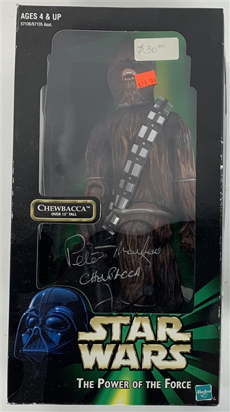 Peter Mayhew Signed The Power Of The Force 12" Figurine (Beckett/BAS Guaranteed)