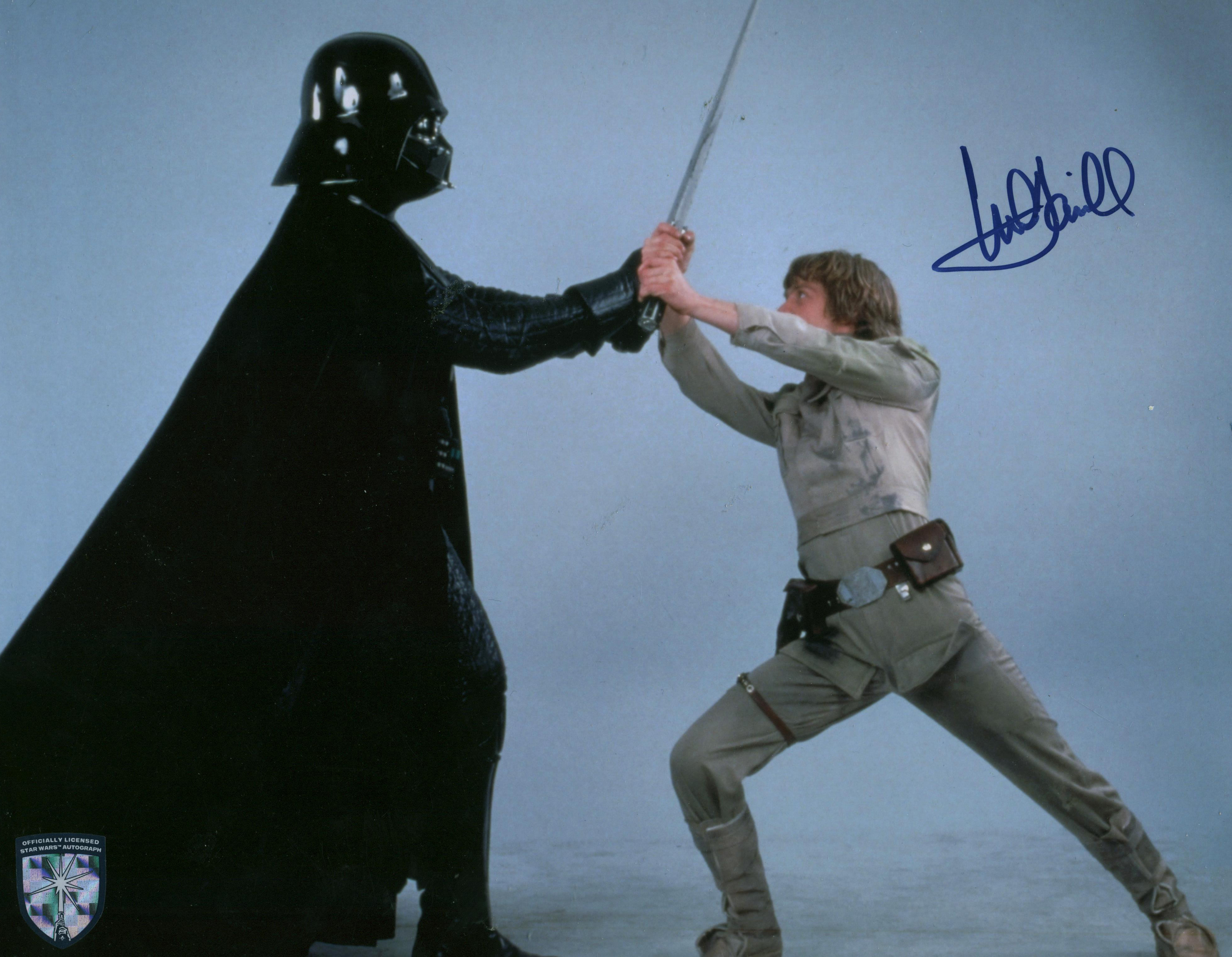 Lot Detail Mark Hamill Signed 11" x 14" Official Pix Color Photograph