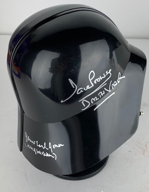 Dave Prowse & James Earl Jones Signed Darth Vader Mini Helmet w/ ULTRA-RARE "May The Force Be With You" Inscription From Jones! (Beckett/BAS Guaranteed)