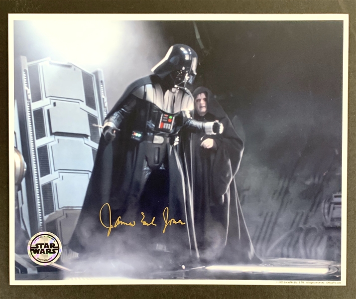 Darth Vader: James Earl Jones Signed 8" x 10" Color Photo from "Revenge of the Sith" (Official Pix)(Beckett/BAS Guaranteed)(Steve Grad Collection)