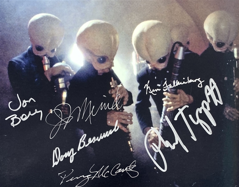 The Cantina Band RARE "Group" Signed 8" x 10" Color Photo with Creators & Band Members! (Beckett/BAS Guaranteed)(Steve Grad Collection)