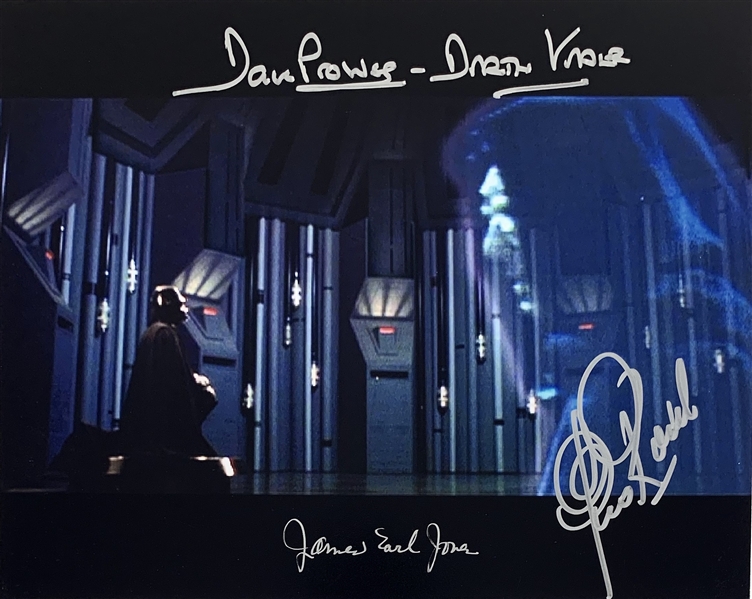 Darth Vader & The Emperor: 8" x 10" Color Photo Signed by James Earl Jones, David Prowse & Clive Revill (Beckett/BAS Guaranteed)(Steve Grad Collection)