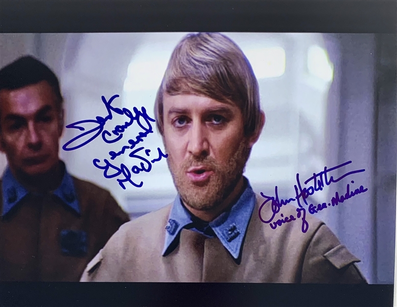 Return of the Jedi: General Madine 8" x 10" Color Photo Signed by John Hostetter & Dermot Crowley (Beckett/BAS Guaranteed)(Steve Grad Collection)