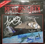 "The Story of Star Wars: Return of the Jedi" Cast Signed Vinyl Record Album Photo Book w/Ford, Fisher, Lucas, etc. (13 Sigs)(PSA/DNA)