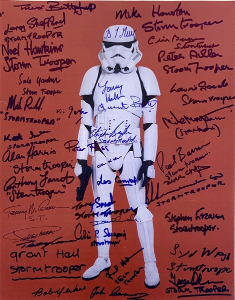 Stormtroopers: The Ultimate Signed 11" x 14" Color Photo with 37 Signatures! (Beckett/BAS Guaranteed)(Steve Grad Collection)
