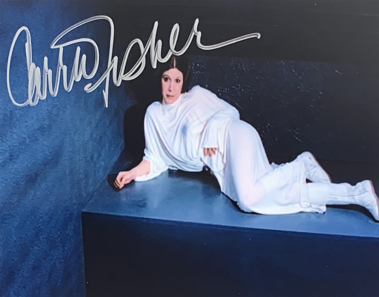 A New Hope: Carrie Fisher Signed 8" x 10" Color Photo (Beckett/BAS Guaranteed)(Steve Grad Collection)