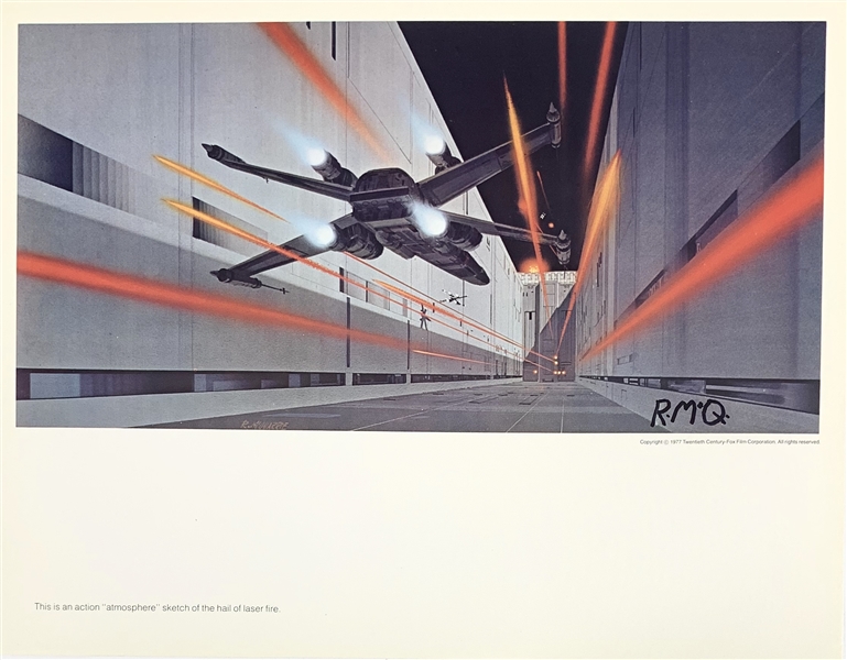 Ralph McQuarrie Lot of Five (5) 11" x 14" Star Wars Concept Art Prints (Beckett/BAS Guaranteed)(Steve Grad Collection)