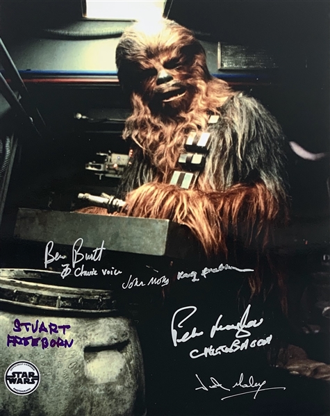 Chewbacca: Cast & Crew Who Made The Wookie 11" x 14" Signed Photo w/Mayhew, Freeborn, etc. (