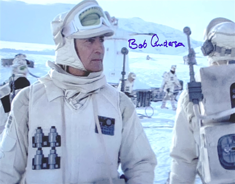 Bob Anderson Rare Signed 11" x 14" Color Photo as Hoth Trooper from "Empire Strikes Back" - Only One Known to Exist! (Beckett/BAS Guaranteed)(Steve Grad Collection)