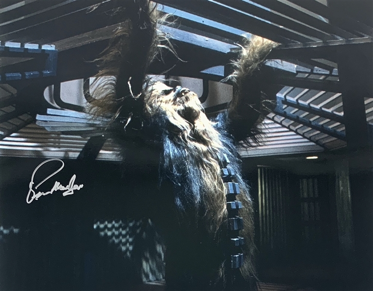 Peter Mayhew Signed 16" x 20" Color Photo as "Chewbacca"
