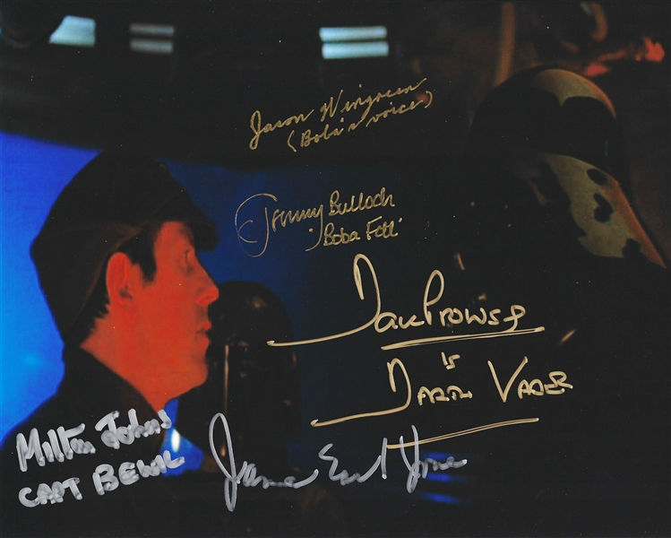 The Empire Strikes Back Unique Signed 8" x 10" Cast Signed Photo with Jones, Johns, etc. (Beckett/BAS Guaranteed)(Steve Grad Collection)