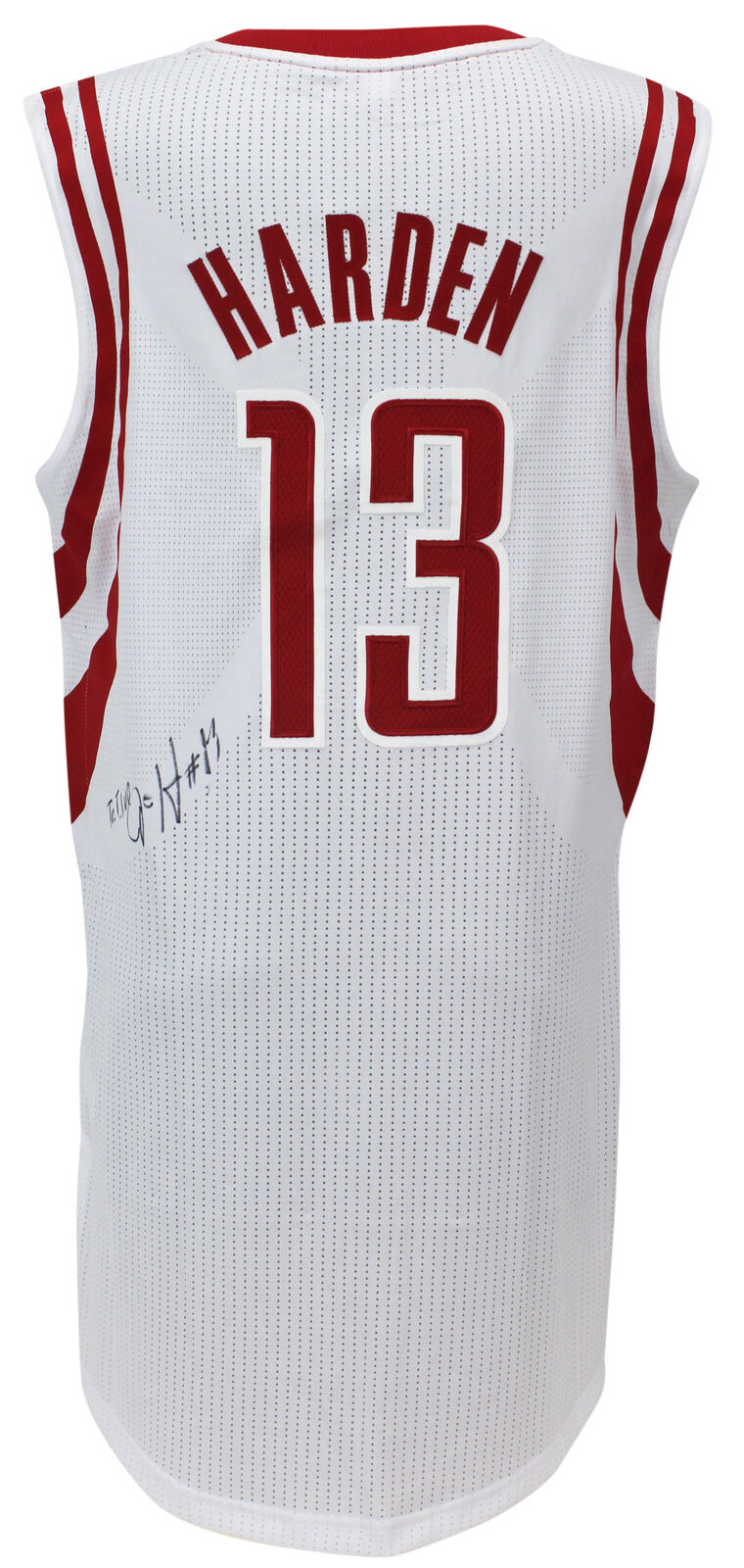 James Harden Signed Houston White Basketball Jersey (Beckett)