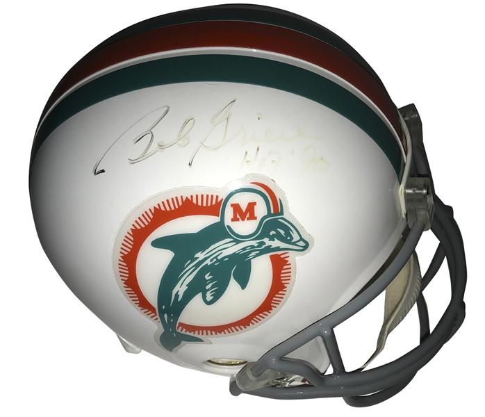 Bob Griese Signed Dolphins Full Size Replica Helmet (JSA)