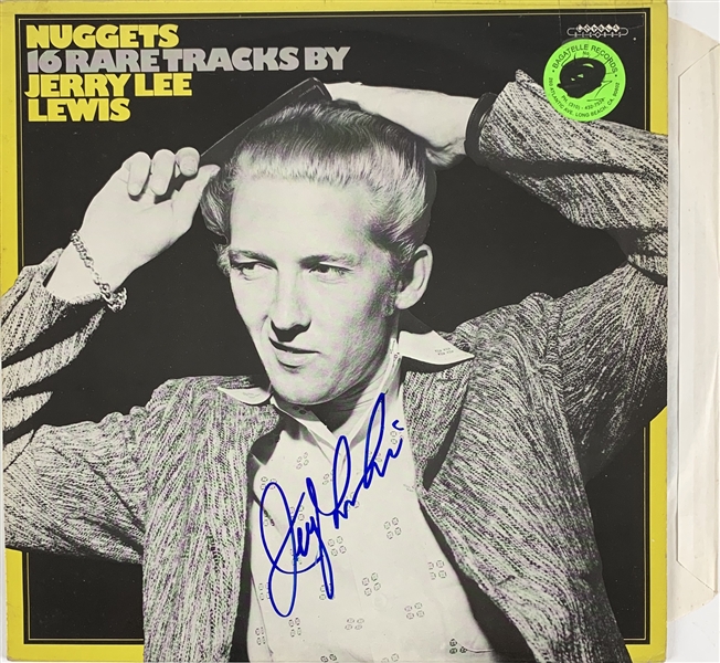 Jerry Lee Lewis Signed "Nuggets: 16 Rare Tracks" Record Album (Epperson/REAL)