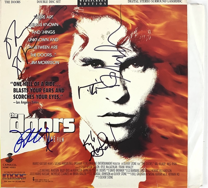 The Doors Uniquely Signed Laserdisc Cover with Cast & Original Band Members! (Beckett/BAS)