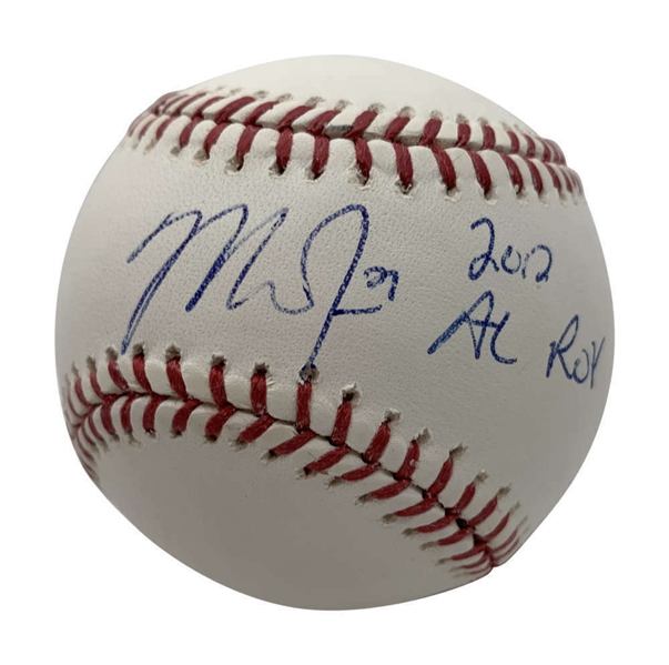 Mike Trout Rookie Signed OML Baseball w/ "2012 AL ROY" Inscription (MLB)