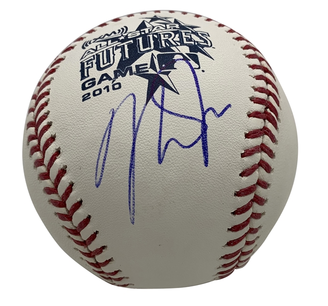 Mike Trout Signed 2010 Futures OML Baseball (PSA/DNA)