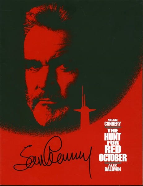 Sean Connery Signed 8" x 10" Original "The Hunt for Red October" Credit Program (JSA)