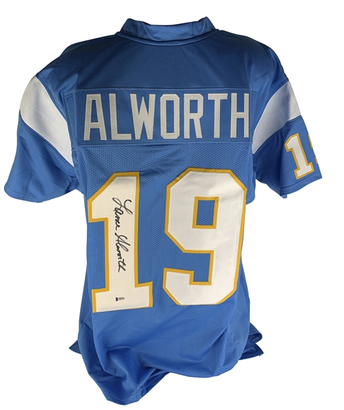 NFL Greats Lot of Two (2) Signed Jerseys w/ Brown & Alworth (Beckett/BAS)