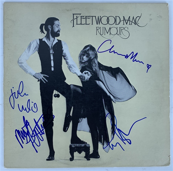 Fleetwood Mac Group Signed "Rumors" Album w/ 4 Signatures! (Beckett/BAS Guaranteed)