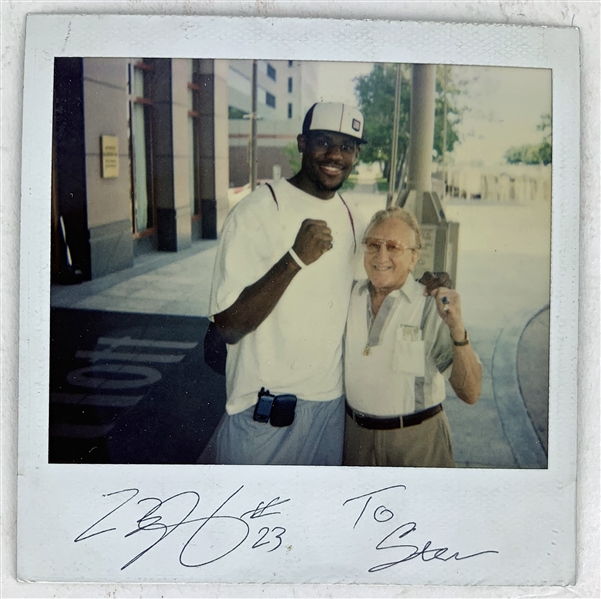 LeBron James Vintage Signed 4" x 4" Polaroid Photograph (Beckett/BAS Guaranteed)
