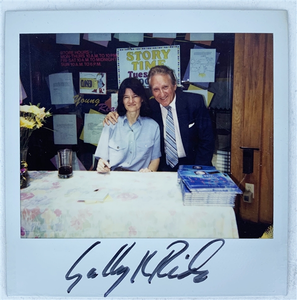 Sally Ride Signed 4" x 4" Polaroid Photograph (Beckett/BAS Guaranteed)