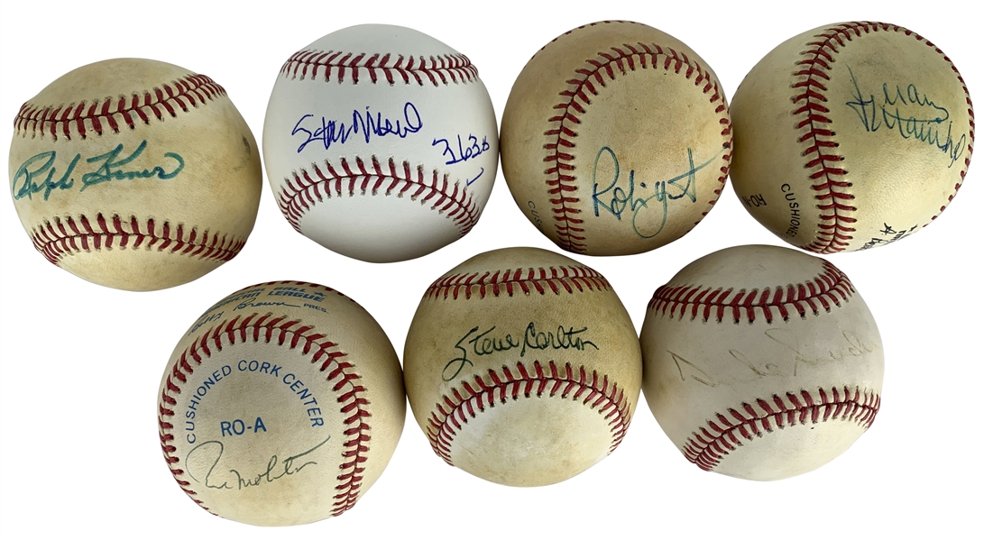 HOF Legends Lot of Seven (7) Single Signed Baseballs w/ Musial, Molitor & Others! (Beckett/BAS Guaranteed)