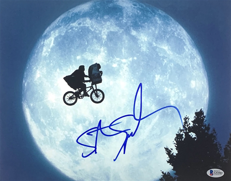 Steven Spielberg Signed 11" x 14" Color Photo from "E.T." (Beckett/BAS)