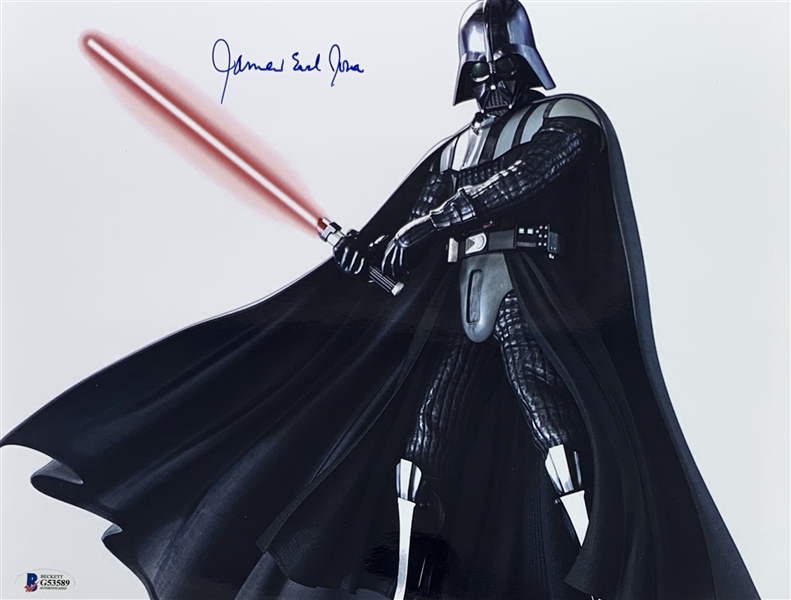 Star Wars: James Earl Jones Signed 11" x 14" Color Photo as Darth Vader (Beckett/BAS)