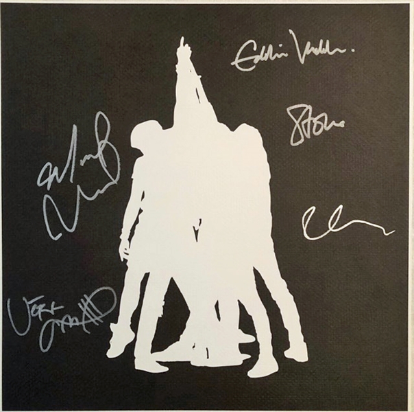Pearl Jam Group Signed 11.5" x 11.5" Ten Commemorative Lithograph Print (Original Lineup)(Beckett/BAS Guaranteed)
