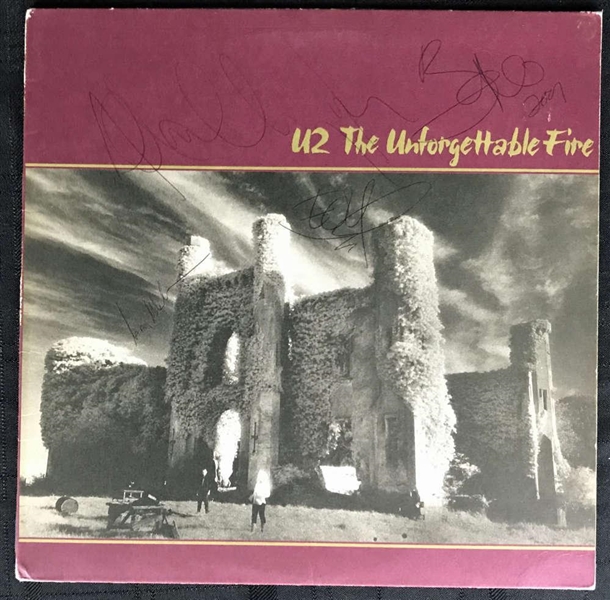 U2 Group Signed "Unforgettable Fire" Album w/ All Four Members! (JSA)