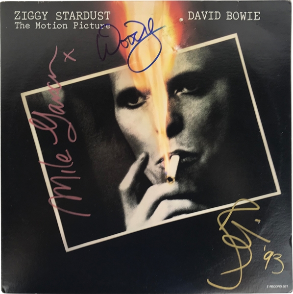 David Bowie, Mike Garson & Mick "Woody" Woodmansy Signed "Ziggy Stardust: The Motion Picture" Album (REAL/Epperson)