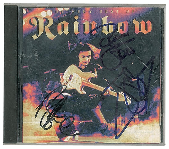 Rainbow Group Signed "Best of" Cd with Dio, Blackmore, etc. (John Brennan Collection)(Beckett/BAS Guaranteed)