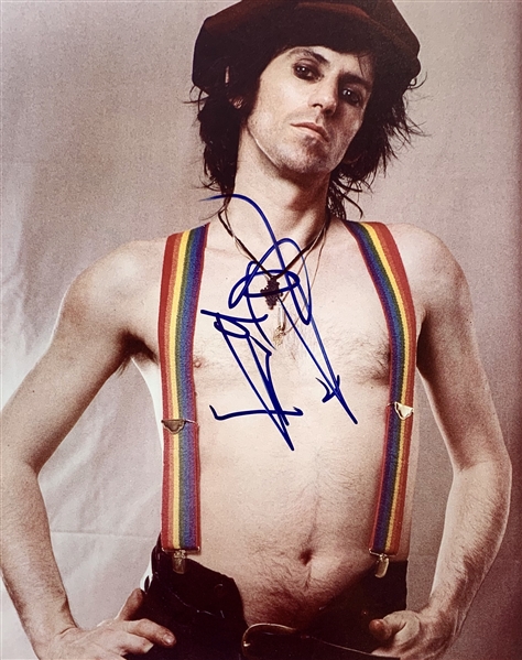 The Rolling Stones: Keith Richards Signed 11" x 14" Color Photo (John Brennan Collection)(Beckett/BAS Guaranteed)